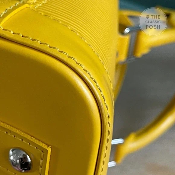 ❌SOLD❌Louis Vuitton BB Alma EPI Citron Yellow Leather Crossbody Bag - Picture 11 of 15